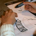Casa con penna 3D